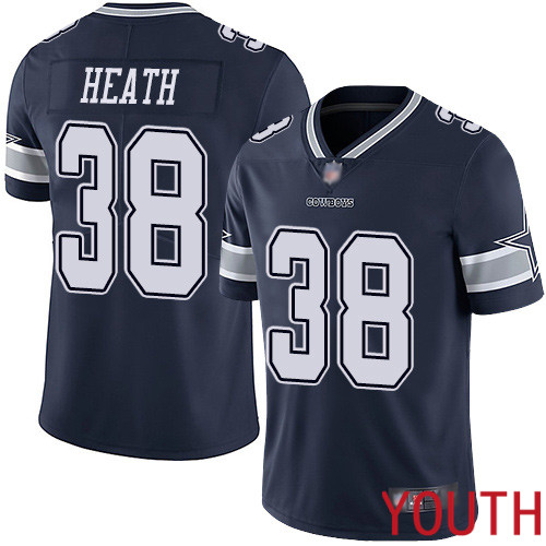 Youth Dallas Cowboys Limited Navy Blue Jeff Heath Home 38 Vapor Untouchable NFL Jersey